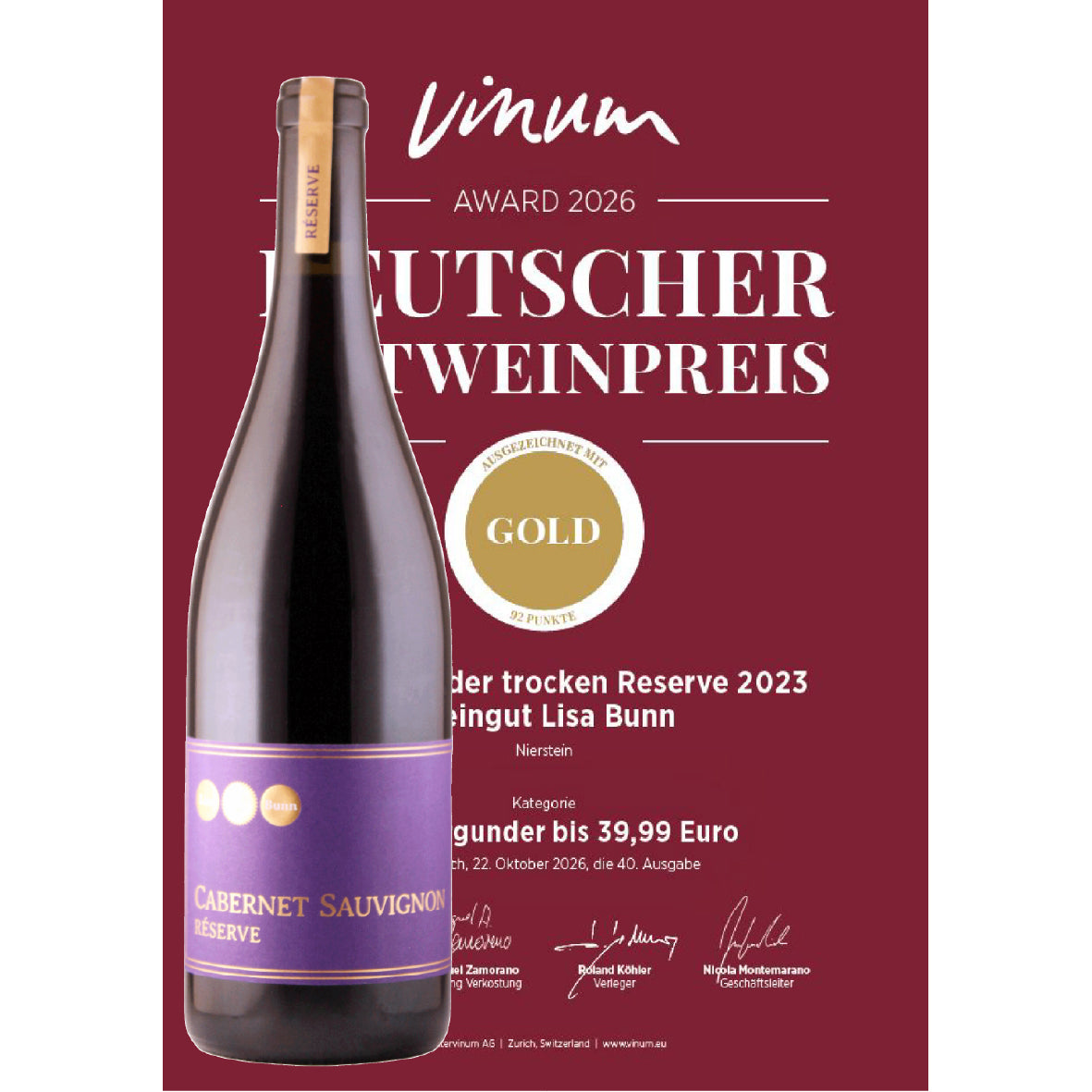 2023 Cabernet Sauvignon Réserve